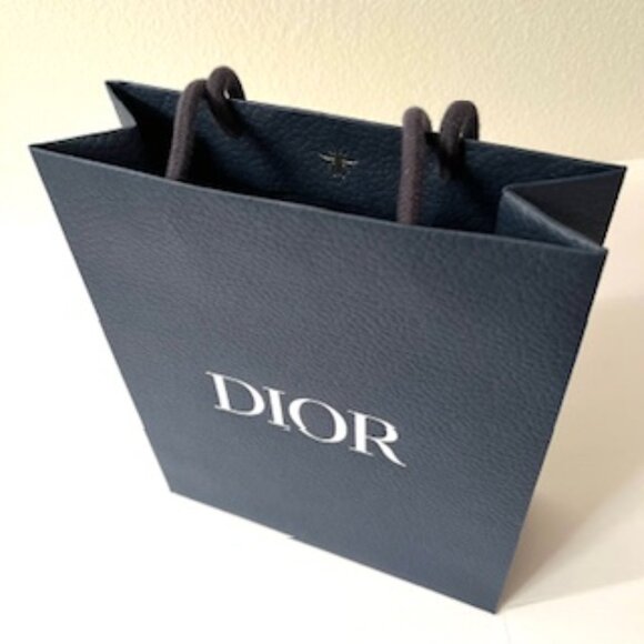 Dior Navy Blue Paper Gift Bag  with flat  envelope (see photo) - Picture 2 of 6